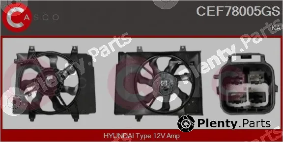 Casco CEF78005GS — Electric Motor, radiator fan