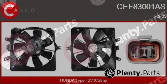 Casco CEF83001AS — Electric Motor, radiator fan