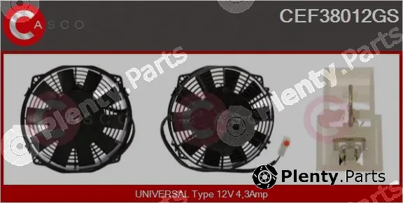 Casco CEF38012GS — Electric Motor, radiator fan