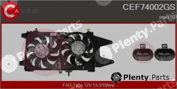 Casco CEF74002GS — Electric Motor, radiator fan