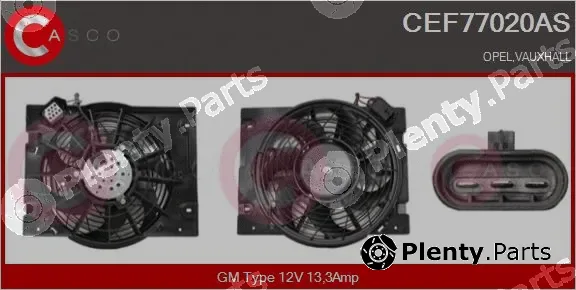 Casco CEF77020AS — Electric Motor, radiator fan
