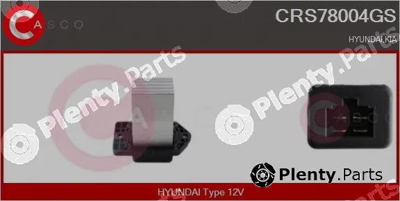 Casco CRS78004GS — Resistor, interior blower