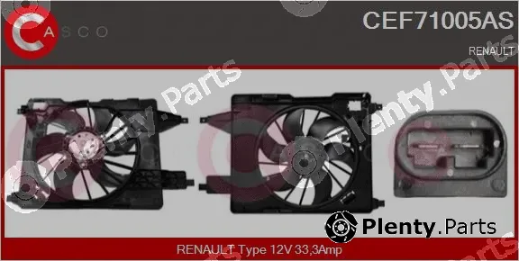 Casco CEF71005AS — Electric Motor, radiator fan