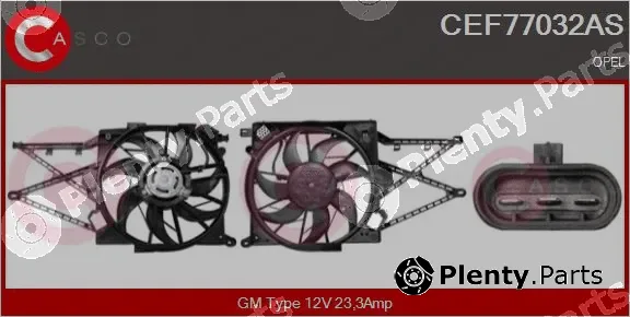 Casco CEF77032AS — Electric Motor, radiator fan