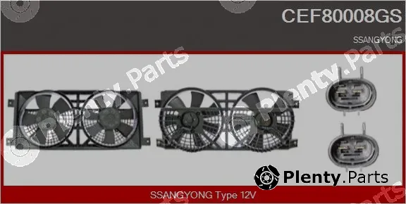 Casco CEF80008GS — Electric Motor, radiator fan