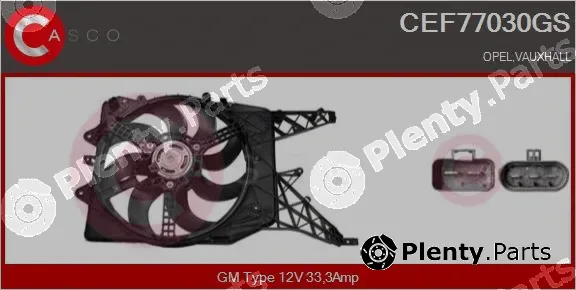 Casco CEF77030GS — Electric Motor, radiator fan