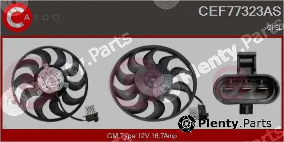 Casco CEF77323AS — Fan, engine cooling