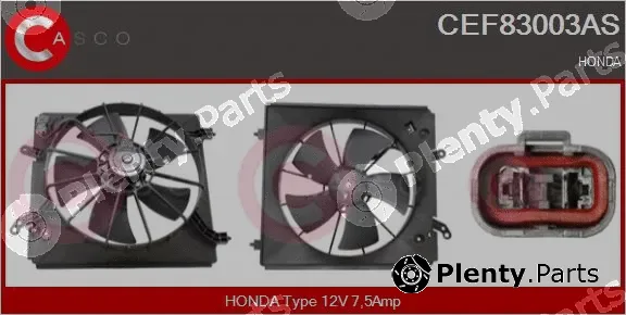 Casco CEF83003AS — Electric Motor, radiator fan