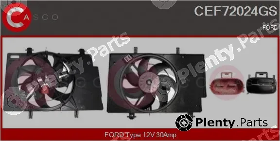 Casco CEF72024GS — Electric Motor, radiator fan