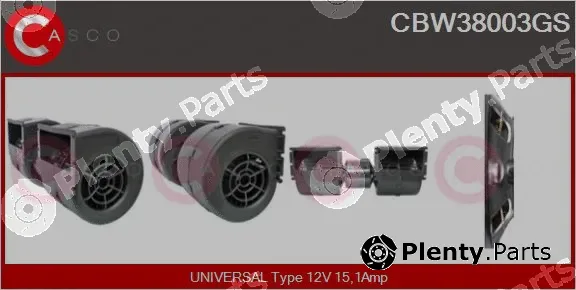 Casco CBW38003GS — Interior Blower