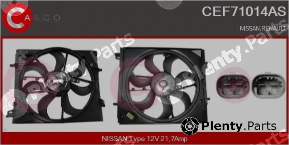 Casco CEF71014AS — Electric Motor, radiator fan