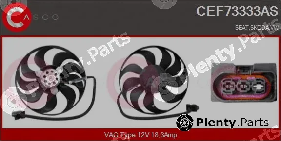 Casco CEF73333AS — Fan, engine cooling