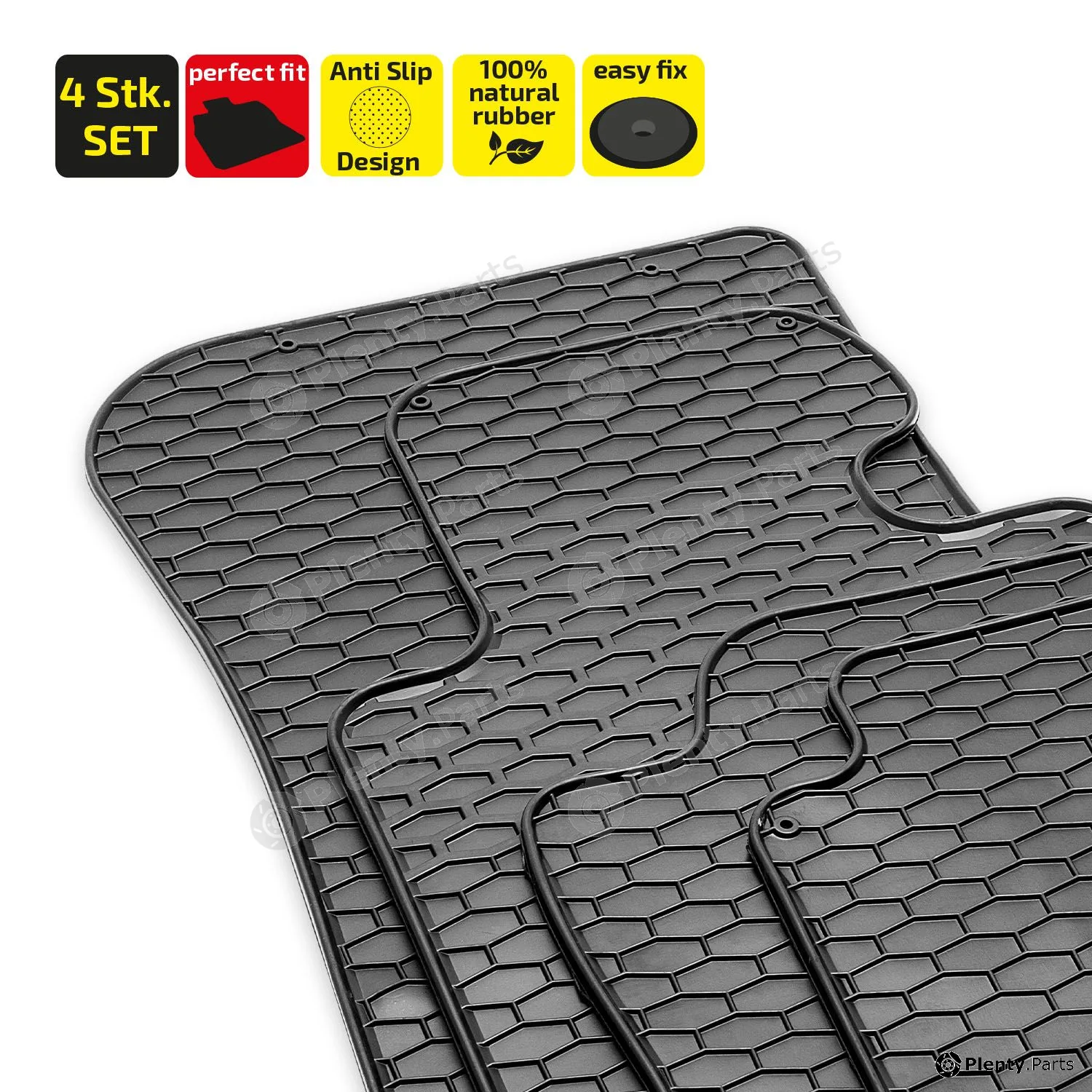 Heyner 737710 — Floor Mat Set Premium Gummi Fussmatten