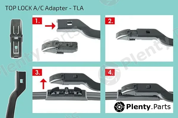 Heyner 300830 — Adapter, wiper blade TOP LOCK A/C