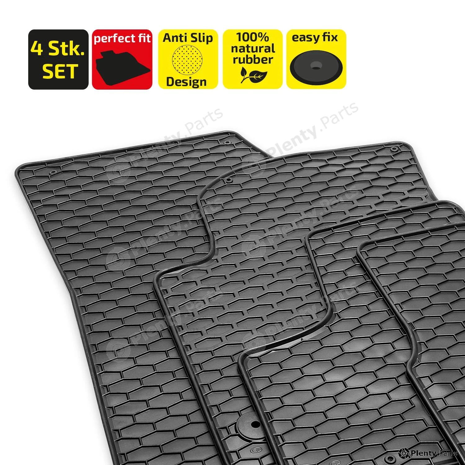 Heyner 737130 — Floor Mat Set Premium Gummi Fussmatten