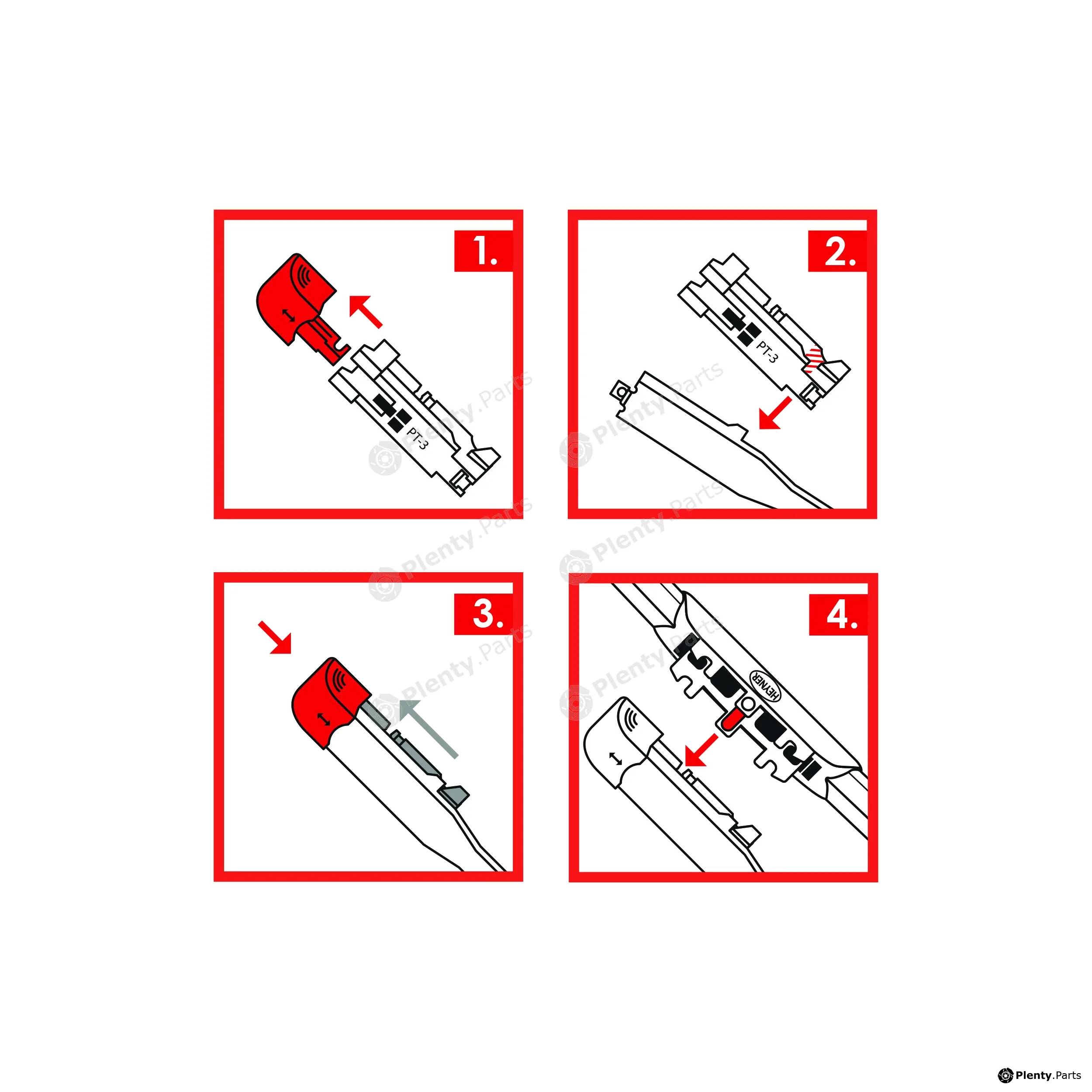 Heyner 300330 — Adapter, wiper blade PINCH TAP