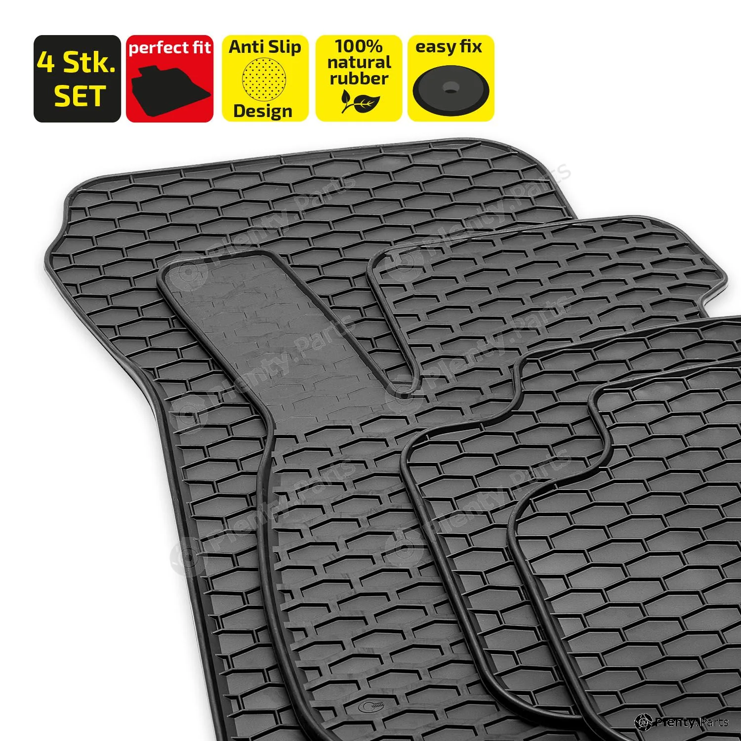 Heyner 737700 — Floor Mat Set Premium Gummi Fussmatten