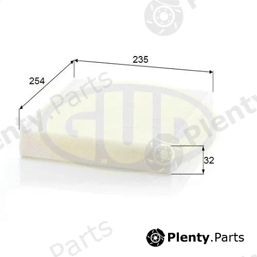 G.U.D GCF26009 — Filter, cabin air