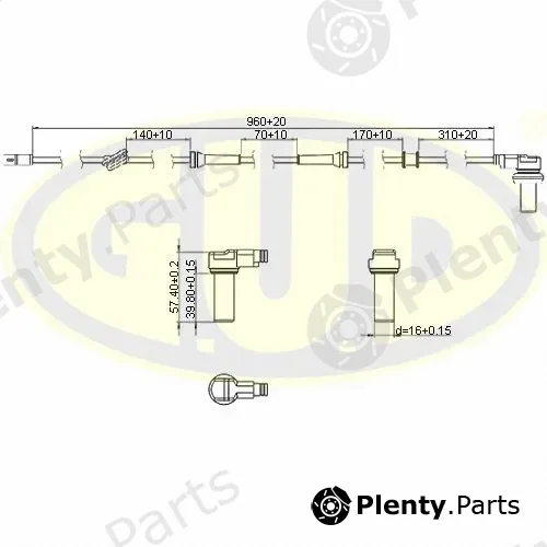 G.U.D GABS01017 — Sensor, wheel speed