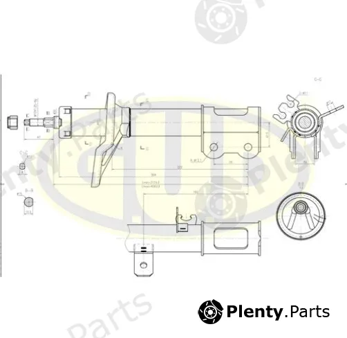 G.U.D GSA333316 — Shock Absorber