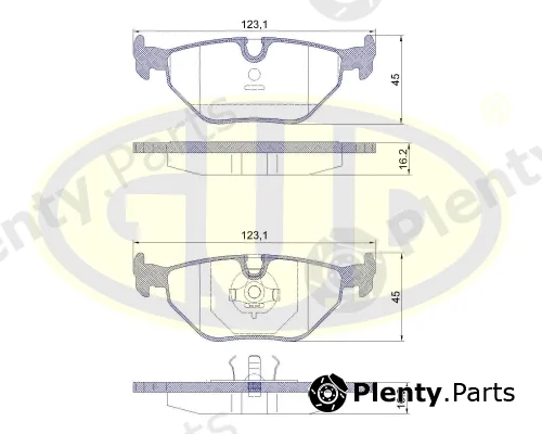 G.U.D GBP880149 — Brake Pad Set, disc brake