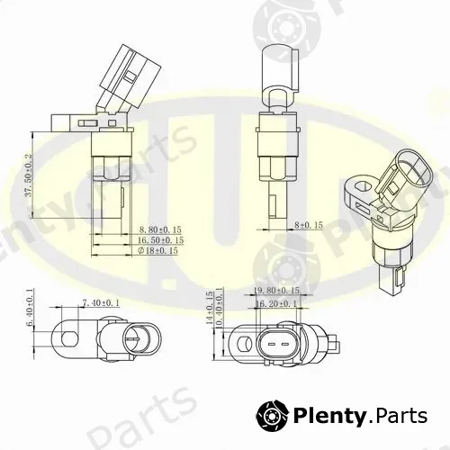 G.U.D GABS01025 — Sensor, wheel speed