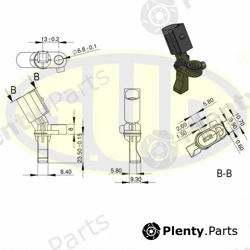 G.U.D GABS01035 — Sensor, wheel speed