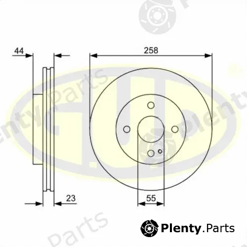 G.U.D GDB123112 — Brake Disc
