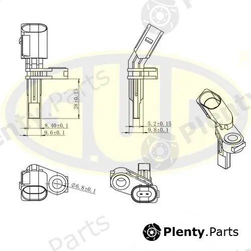 G.U.D GABS01020 — Sensor, wheel speed