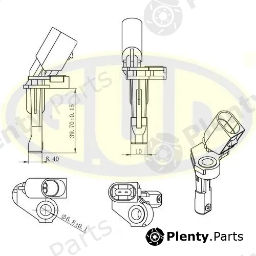G.U.D GABS01028 — Sensor, wheel speed