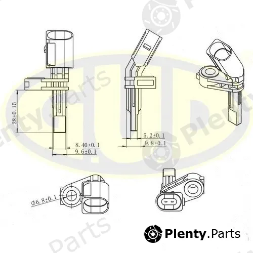 G.U.D GABS01019 — Sensor, wheel speed