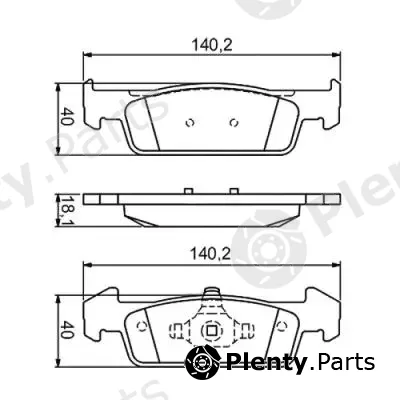 G.U.D GBP154010 — Brake Pad Set, disc brake