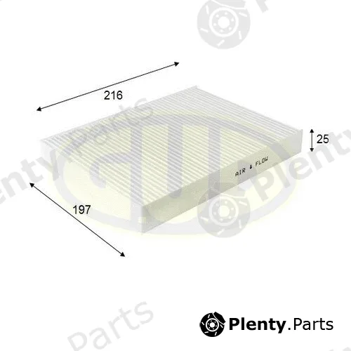 G.U.D GCF2043 — Filter, cabin air