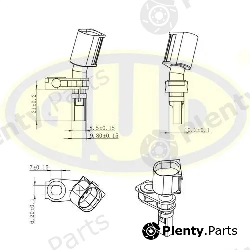 G.U.D GABS01033 — Sensor, wheel speed