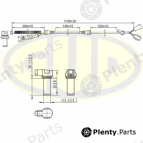 G.U.D GABS01013 — Sensor, wheel speed