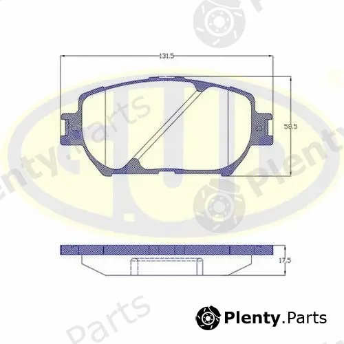 G.U.D GBP088400 — Brake Pad Set, disc brake