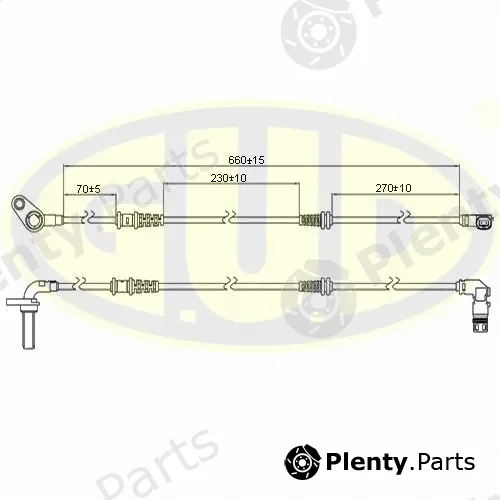 G.U.D GABS01442 — Sensor, wheel speed