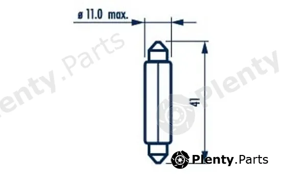 Narva 173143000 — Bulb, licence plate light