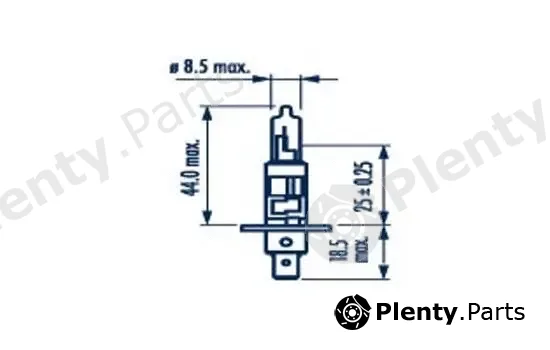 Narva 480682100 — Bulb, spotlight Range Power 150