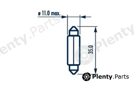 Narva 171363000 — Bulb, licence plate light