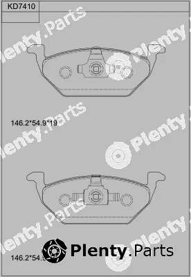 Asimco KD7410 — Brake Pad Set, disc brake