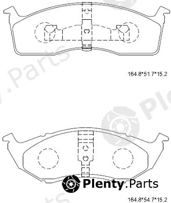 Asimco KD6751 — Brake Pad Set, disc brake