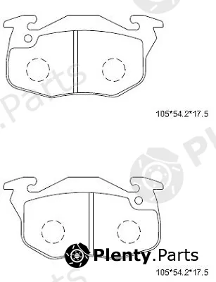 Asimco KD7766 — Brake Pad Set, disc brake