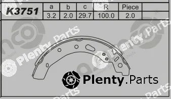 Asimco K3751 — Brake Shoe Set