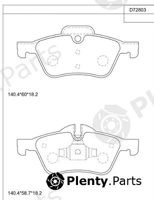 Asimco KD72803 — Brake Pad Set, disc brake