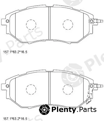 Asimco KD3723 — Brake Pad Set, disc brake