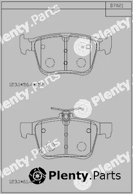 Asimco KD7021 — Brake Pad Set, disc brake