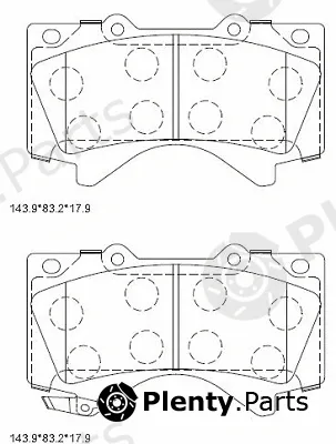 Asimco KD2387 — Brake Pad Set, disc brake