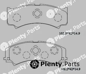 Asimco KD3712 — Brake Pad Set, disc brake
