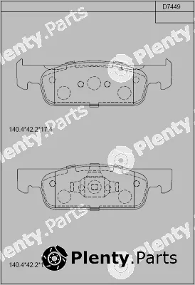 Asimco KD7449 — Brake Pad Set, disc brake